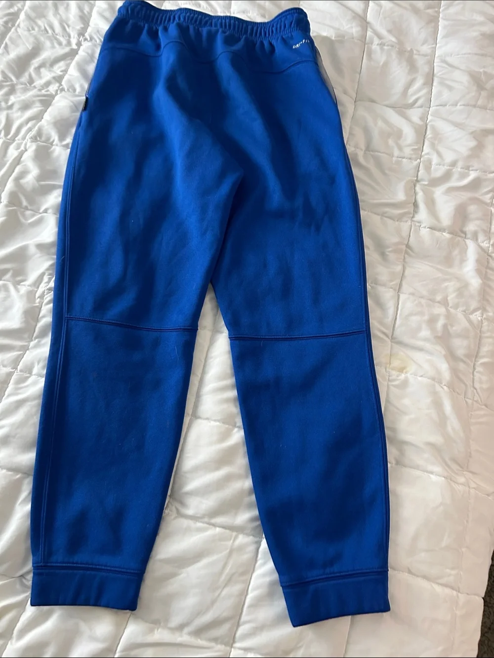 Nike Kids Blue Fleece Joggers with Team Logo